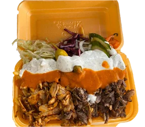 Chicken Kebab Box (On Chips)
